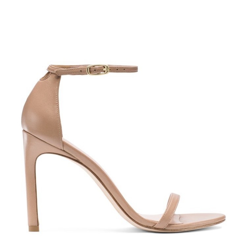 STUART WEITZMAN Beige Stiletto Heel Sandals